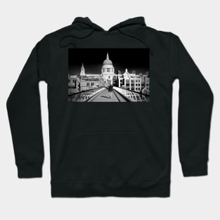 St Paul's Cathedral London Millennium Bridge Hoodie